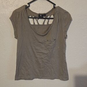 Rock & Republic Gray Short Sleeve Top